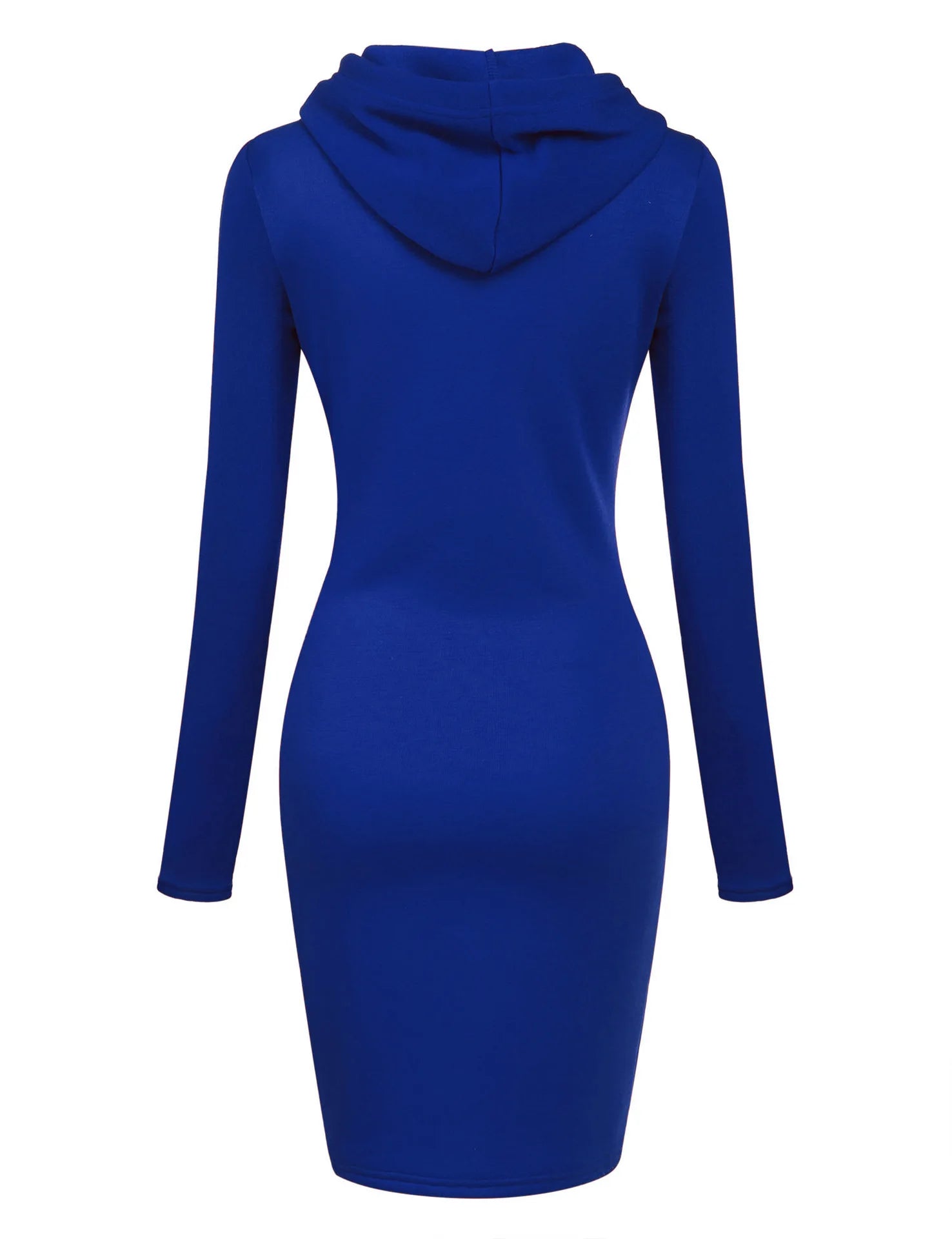 Long Sleeve Hoodie Dress with Pockets – Slim Fit Casual Style - 3KDyn